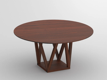 CREO - Round solid wood dining table by Vitamin Design - view 2